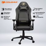 SILLA GAMING COUGAR EXPLORE ROYAL COMODIDAD ESTILO ERGONOMIA RECLINA 155°