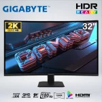 MONITOR GAMING GIGABYTE GS32QCA 31.5″ 1MS 2K 180HZ VA CURVO