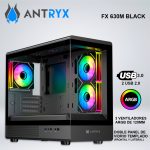 CASE ANTRYX FX 630M BLACK, INFINITY ARGB FAN X3,  VIDRIO TEMPLADO
