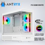CASE ANTRYX FX 630M WHITE, INFINITY ARGB FAN X3,  VIDRIO TEMPLADO