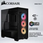 CASE CORSAIR 3500X RS-R VENTILADORES AR120 RGB PANELES FRONTALES DE CRISTAL
