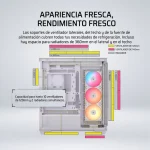 CASE CORSAIR 3500X RS-R VENTILADORES AR120 RGB PANELES FRONTALES DE CRISTAL - Imagen 6