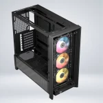 CASE CORSAIR MID TOWER FRAME 4000D RS NEGRO VENTILADORES ARGB PANEL ACERO Y VIDRIO TEMPLADO - Imagen 3
