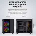 CASE CORSAIR MINI TOWER CRYSTAL 280X RGB CON CRISTAL TEMPLADO NEGRO - Imagen 6
