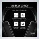 AUDIFONO GAMER CORSAIR HS55 SURROUND V2 MULTIPLATAFORMA NEGRO CA-9011389-WW - Imagen 5