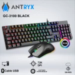 TECLADO GAMER + MOUSE ANTRYX GC-3100 BLACK SW-RED RGB