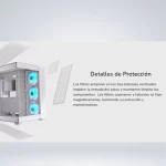 CASE MID TOWER COUGAR FV150 RGB DOBLE PANEL DE VIDRIO TEMPLADO BLACK - Imagen 4