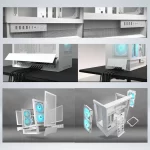 CASE MID TOWER COUGAR OMNYX PANEL DE VIDRIO TEMPLADO BLACK - Imagen 8