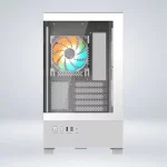 CASE MID TOWER GIGABYTE C201 PANORAMIC ICE ARGB WHITE - Imagen 2