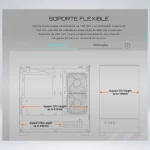 CASE MID TOWER GIGABYTE C201 PANORAMIC ICE ARGB WHITE - Imagen 6