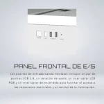 CASE MID TOWER GIGABYTE C201 PANORAMIC ICE ARGB WHITE - Imagen 7