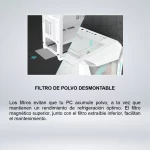CASE MID TOWER GIGABYTE C301 CRISTAL ARGB WHITE - Imagen 5
