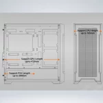 CASE MID TOWER GIGABYTE C102 GLASS ICE ARGB WHITE - Imagen 5