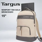 MOCHILA TARGUS NEWPORT TAN GOLD 15" BRONCEADO