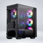 CASE MID TOWER MSI PRO FORGE M050A ARGB PANEL DE VIDRIO TEMPLADO BLACK - Imagen 2