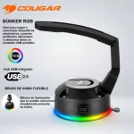SOPORTE PARA MOUSE CON CONCENTRADOR USB - BÚNKER RGB 3MMBRXXB.0001