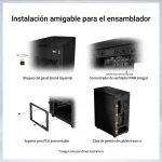 CASE MID TOWER ASUS PROART PA401 WOOD EDITION BLACK - Imagen 8