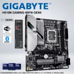 PLACA GIGABYTE H810M GAMING WIFI6 GEN5 DDR5