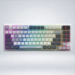 TECLADO MSI GAMING FORGE GK600 TKL WIRELESS SKY WIBLUUSB - Imagen 2