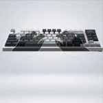 TECLADO MSI GAMING FORGE GK600 TKL WIRELESS SKY WIBLUUSB - Imagen 5