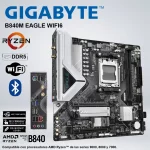 PLACA GIGABYTE AMD RYZEN B840M EAGLE WIFI6 DDR5