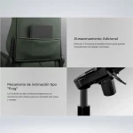 SILLA GAMING COUGAR DEFENSOR S JET GRAY F RECLINA 155° CUERO SINTÉTICO - Imagen 7