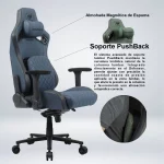 SILLA GAMING COUGAR DEFENSOR S NAVY BLUE F RECLINA 155° CUERO SINTÉTICO - Imagen 2