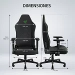 SILLA GAMING RAZER ISKUR V2 X BLACK SOPORTE LUMBAR INTEGRADO RECLINA 152° - Imagen 6
