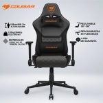 SILLA GAMING ARMOR ONE V2 GRAY F TEJIDO RECLINA 155° COJIN CUELLO LUMBAR