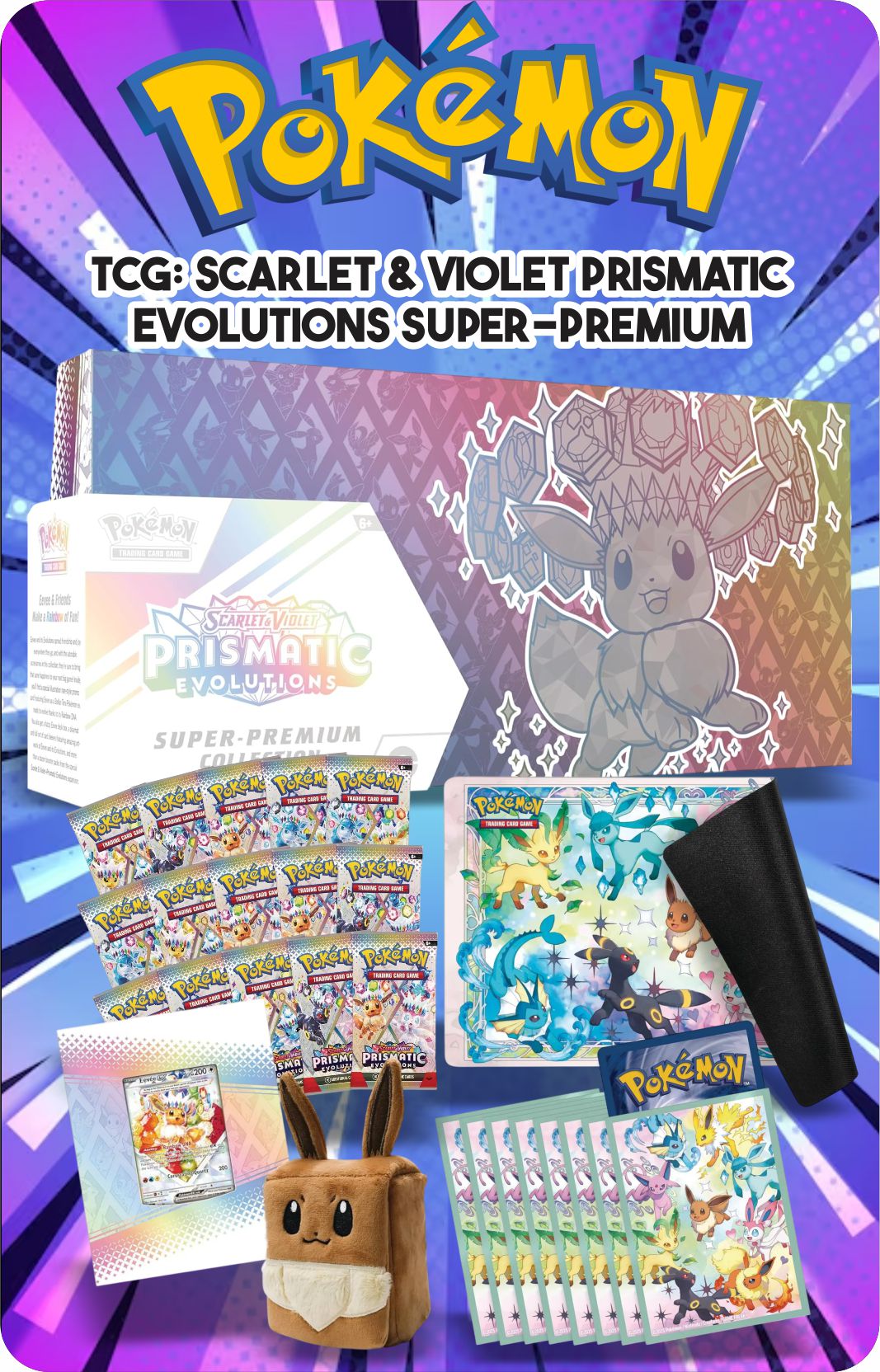 Pokemon TCG Prismatic Evolutions Super-Premium