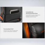 SILLA GAMING ARMOR ONE V2 GRAY F TEJIDO RECLINA 155° COJIN CUELLO LUMBAR - Imagen 7