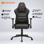 SILLA GAMING ARMOR ONE V2 GRAY F TEJIDO RECLINA 155° COJIN CUELLO LUMBAR