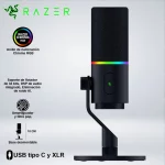 MICROFONO SEIREN V3 PRO RGB SONIDO ESTUDIO STREAM PODCASTS 32bits AUDIO DSP XLR