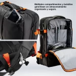 MOCHILA COUGAR 17.3 VANGUARD GAMING BLACK - Imagen 5