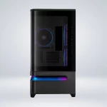 CASE MINI TOWER ASUS PRIME AP202 ARGB BLACK PANEL DE VIDRIO CURVO - Imagen 2