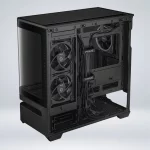 CASE MINI TOWER ASUS PRIME AP202 ARGB BLACK PANEL DE VIDRIO CURVO - Imagen 3