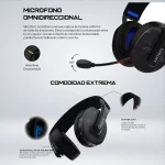 AUDIFONO GAMING ANTRYX APOLO 400 TRIX BLACK WIRELESS - Imagen 4