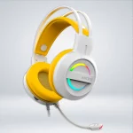 AUDIFONO GAMING IRIS-W AMARILLO RGB - Imagen 2