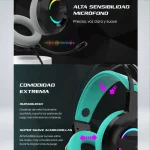 AUDIFONO GAMING IRIS-K AMARILLO RGB - Imagen 5