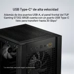 CASE MID TOWER ASUS TUF GAMING GT302 ARGB WHITE PANELES - Imagen 5