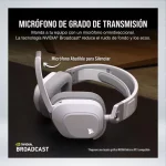 AUDIFONO GAMING CORSAIR HS80 MAX WHITE WIRELESS - Imagen 7