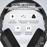 AUDIFONO GAMING CORSAIR HS80 MAX BLACK WIRELESS - Imagen 5