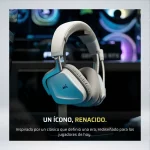 AUDIFONO GAMING CORSAIR VOID V2 RGB ELITE WHITE WIRELESS - Imagen 6