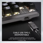 TECLADO GAMING CORSAIR K70 CORE TKL RGB ALAMBRICO - Imagen 6