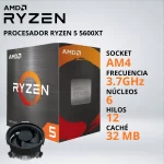 PROCESADOR RYZEN 5 5600XT 3.7/4.7GHz 32MB AM4 INCLUYE FAN-COOLER - 040680