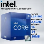 PROCESADOR INTEL CORE i9-12900 LGA1700 2.4/5.1 GHz 30MB GRAFICOS INTEL 770 - FAN-COOLER - 032408.