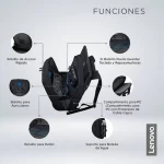 MOCHILA LENOVO LEGION ARMORED II 17" BLACK GX40V10007 - Imagen 7