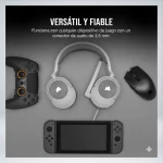 AUDIFONO GAMER CORSAIR HS55 SURROUND V2 MULTIPLATAFORMA BLANCO CA-9011390-WW - Imagen 7