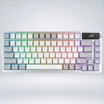TECLADO GAMING ASUS ROG AZOTH RGB PANTALLA OLED SWITCH ROG NX RED INTERCAMBIABLE 75% WHITE 040393 - Imagen 3