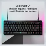 TECLADO GAMING ASUS ROG FALCHION ACE HFX 65% SWITCHES MAGNÉTICOS 040394 - Imagen 5